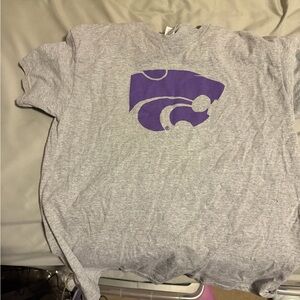 Delta Gray and Purple Kids Short Sleeve Tee